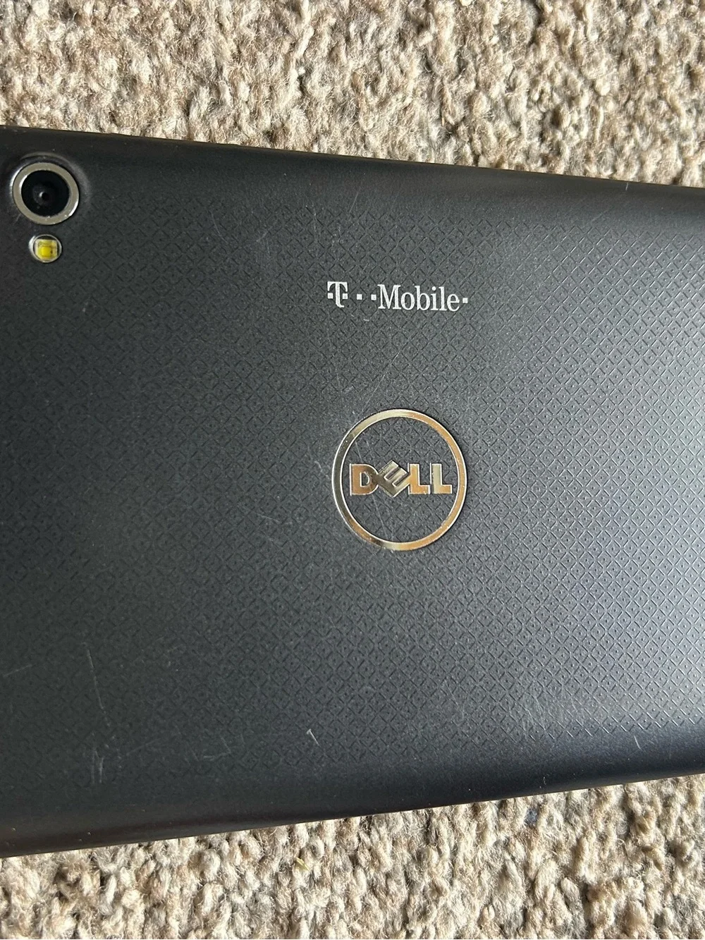 Dell Streak 7 Black Tablet with Gold Logo and T‑Mobile
